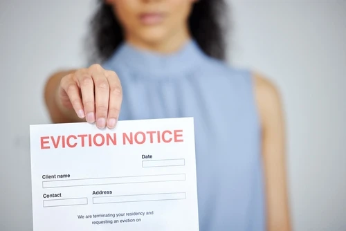 a pic of an eviction notice