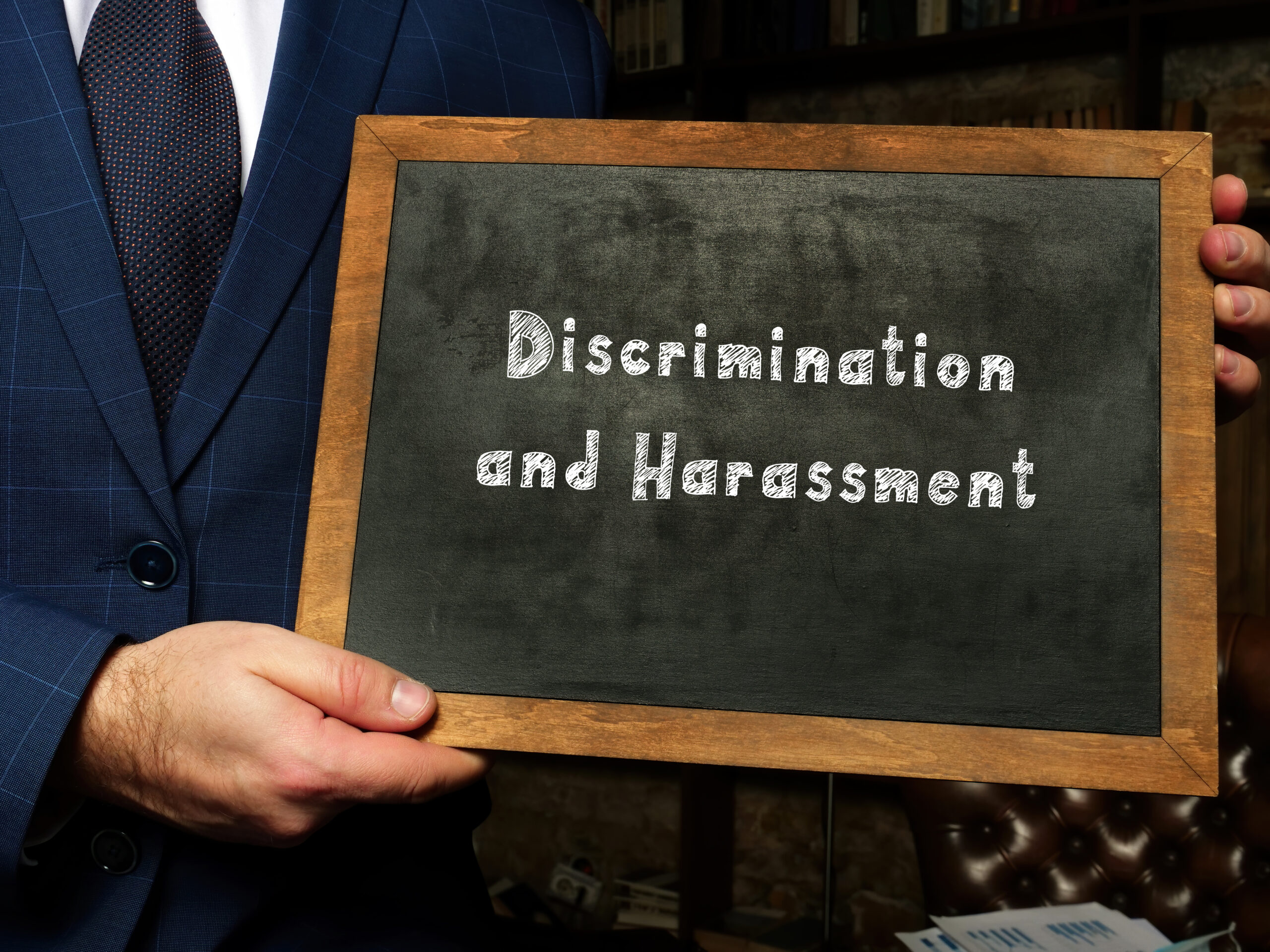 Conceptual photo about Discrimination and Harassment with written text, which is what a landlord cannot do in Texas.