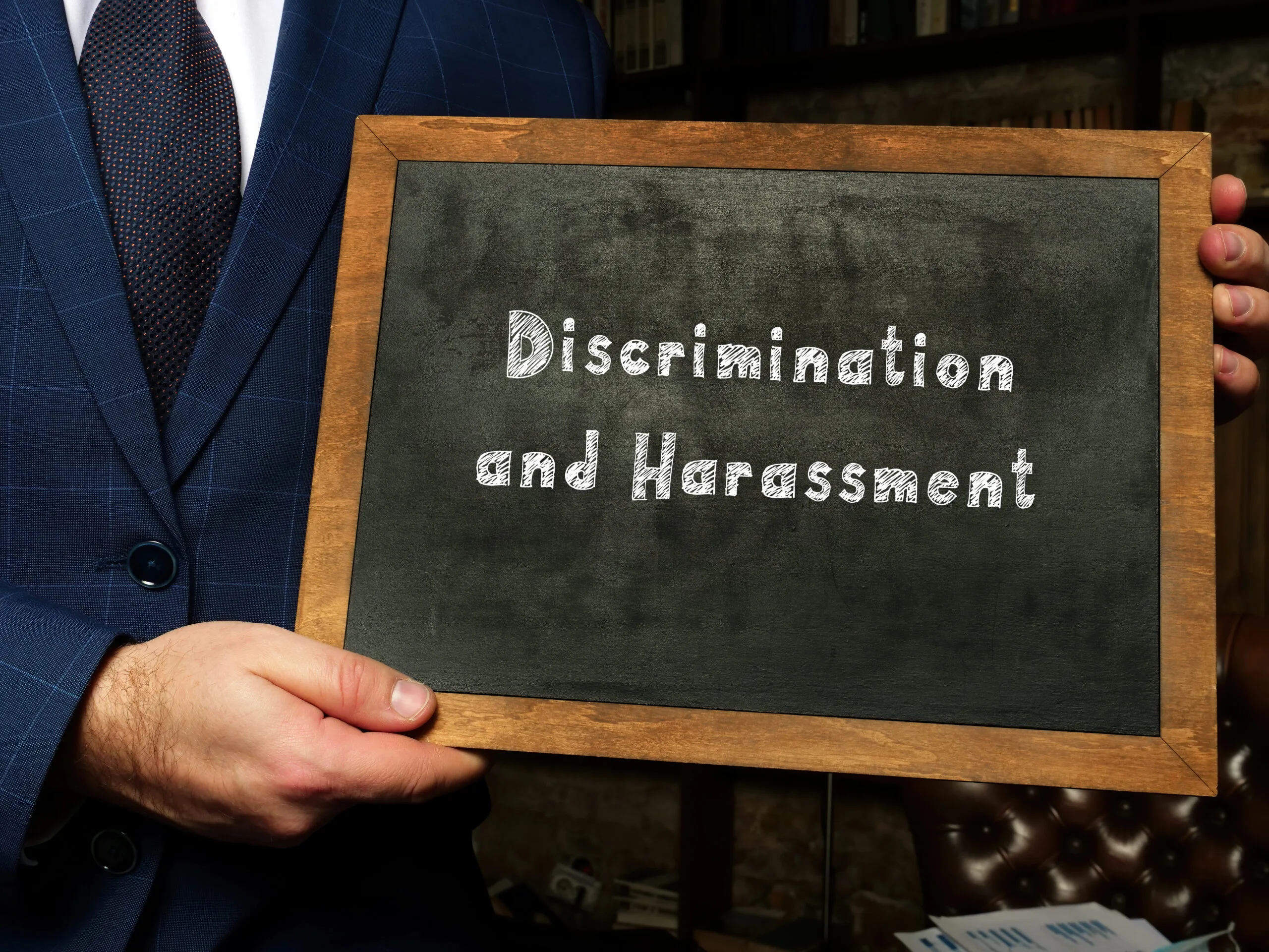 Conceptual photo about Discrimination and Harassment with written text, which is what a landlord cannot do in Texas.