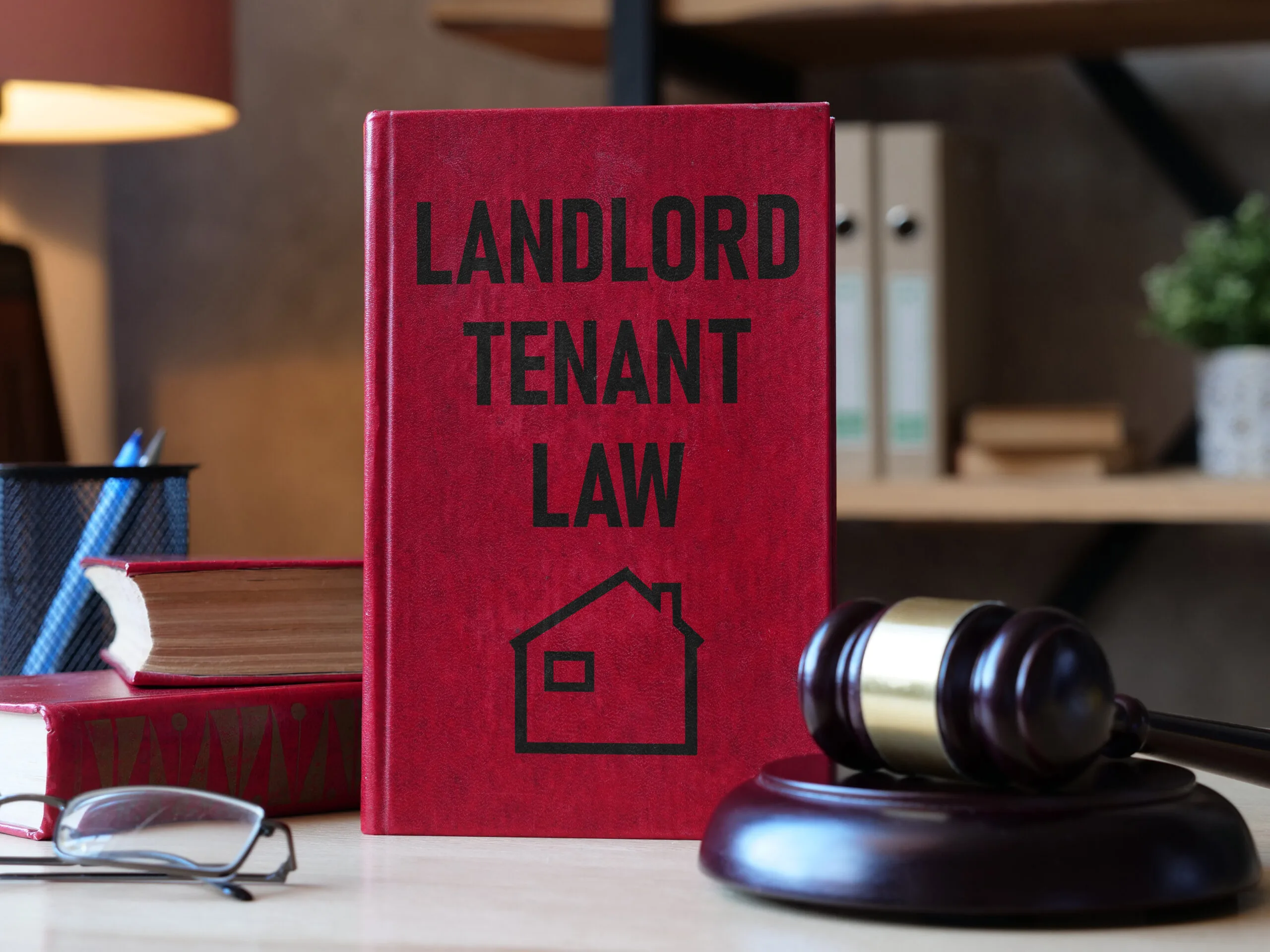 Landlord-Tenant Law is shown using a text and photo of court gavel