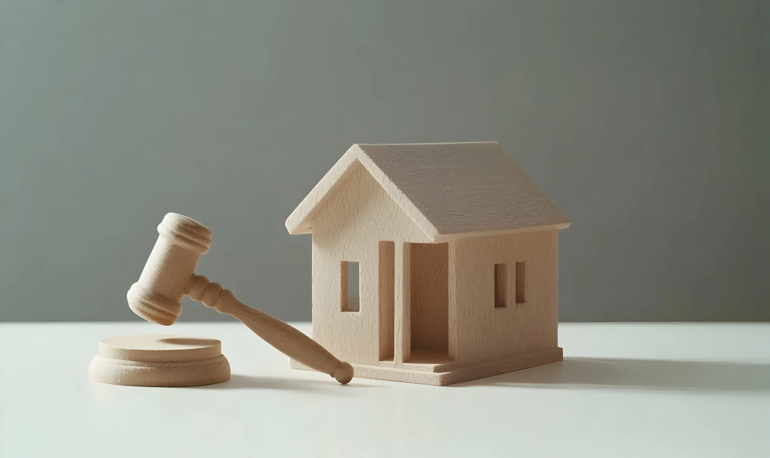 house model and a gavel