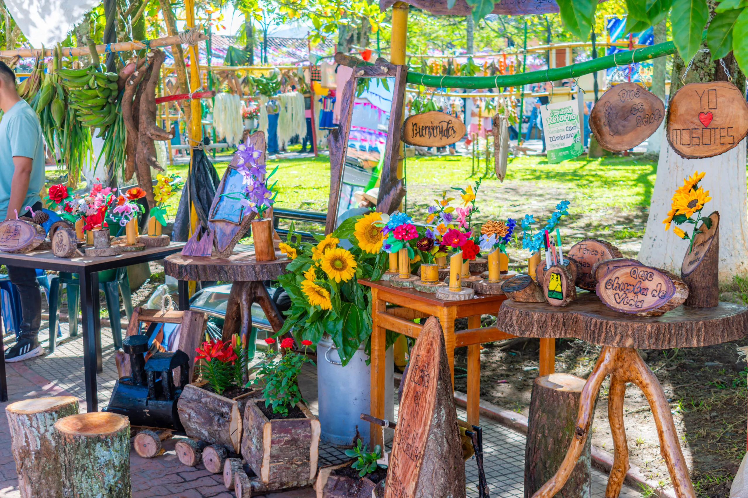 Outdoor artisan market selling local culture handicrafts and folk art | Bay Management Group Texas