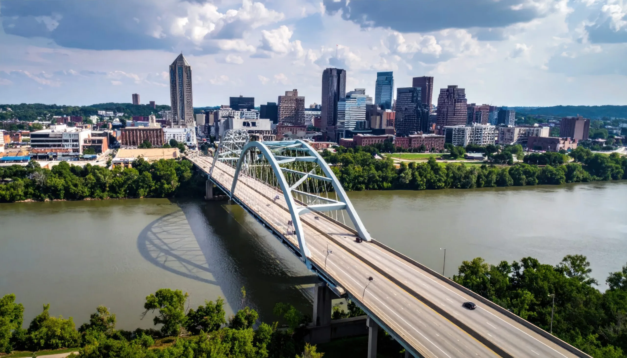 Austin Skyline and Congress Avenue Bridge Over Colorado River. | Bay Management Group Texas